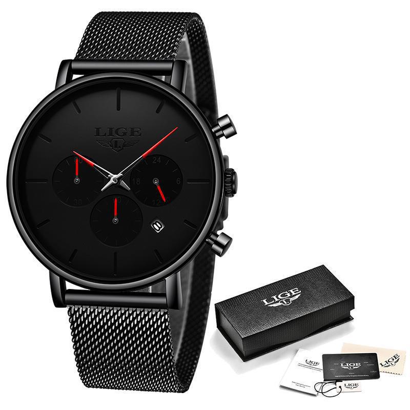Mesh-Armband Uhr, wasserabweisend, Quarz – Bild 4 | LuxeStyle