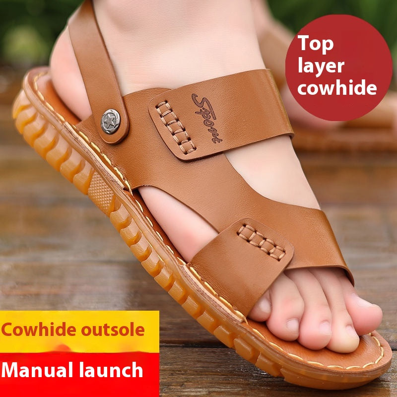 Herren-Strandschuhe aus Rindsleder – Bild 9 | LuxeStyle