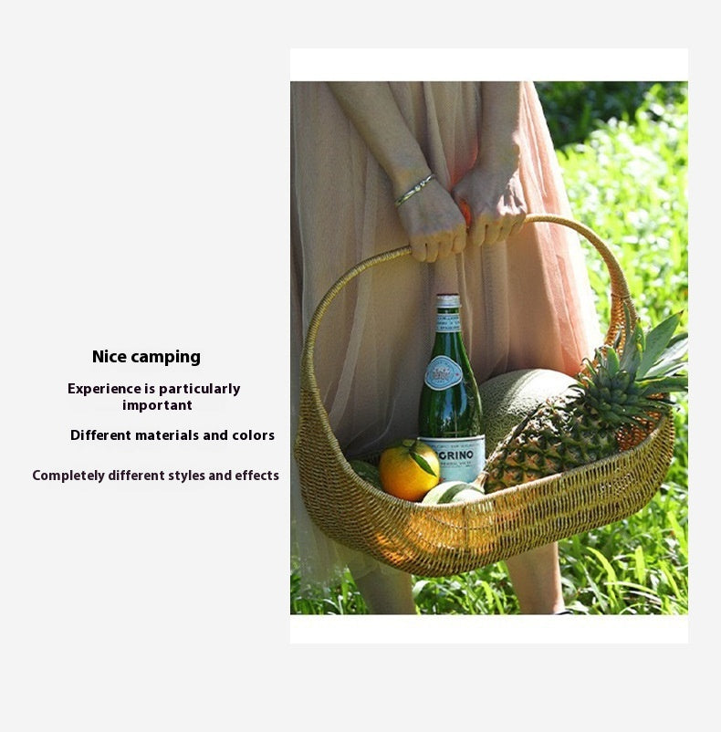Picknickkorb aus Kunststoffrattan | LuxeStyle