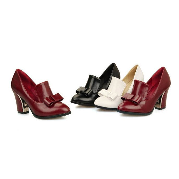 Retro High Heels mit Chunky Absatz