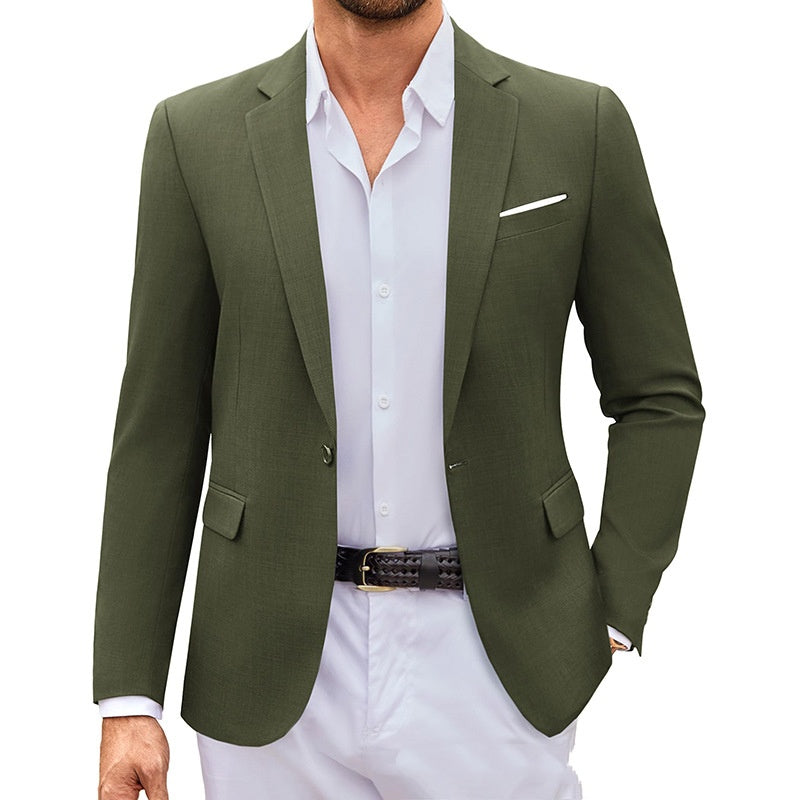 Herren-Blazer einfarbig – Bild 4 | LuxeStyle