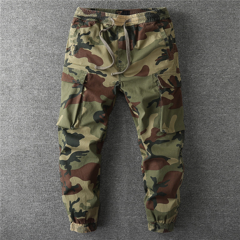 Camo Ankle-Tied Freizeithose für Herren