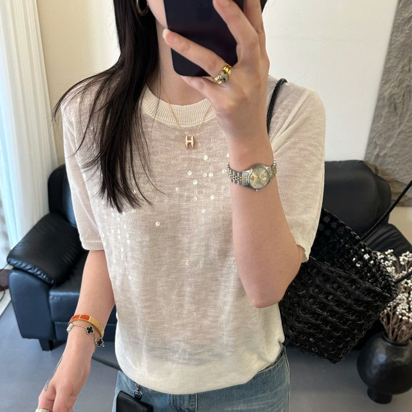 Leichtes Sommer-T-Shirt im Korean-Style