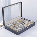 Uhrenbox aus Leder mit Sichtfenster | LuxeStyle