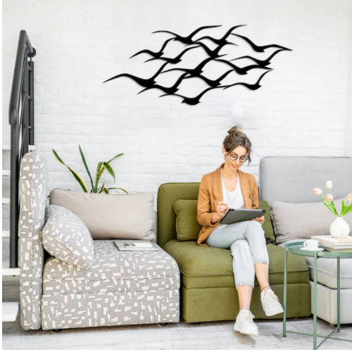 Metall-Wanddeko fliegender Vogel – Bild 2 | LuxeStyle