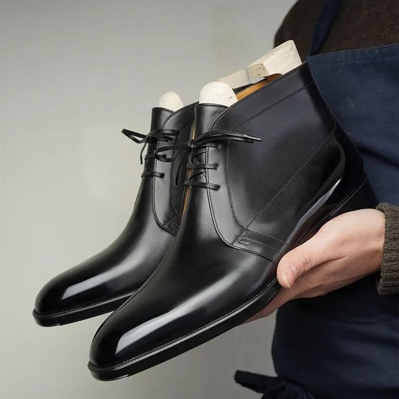 Business Stiefeletten Glanz-Optik