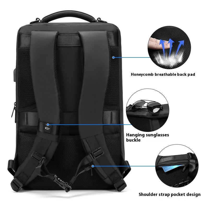 Leichter wasserdichter Rucksack für Herren – Bild 4 | LuxeStyle