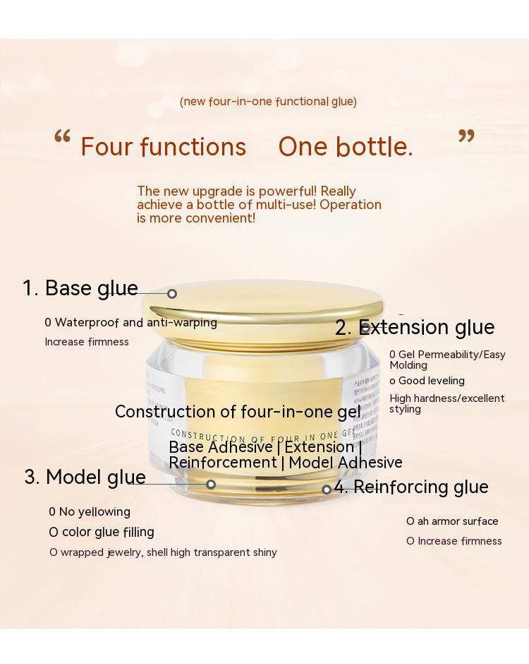 Multifunktionales Aufbau-Gel für Nägel