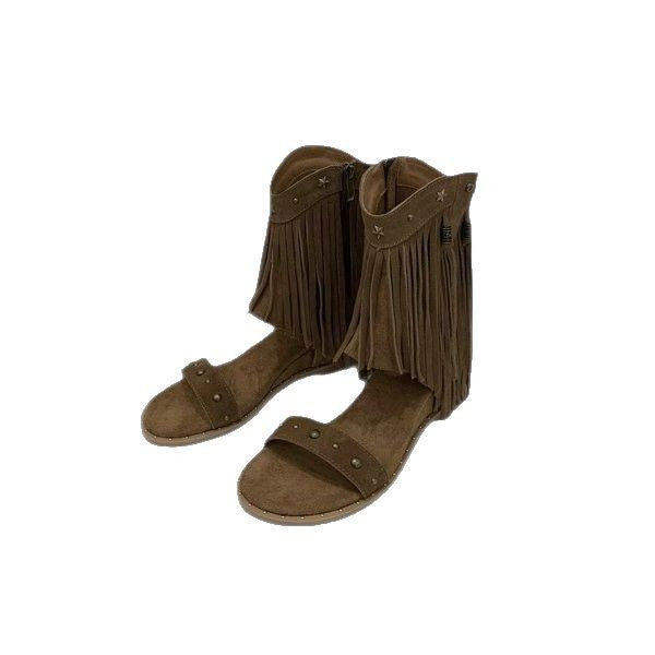 Designer-Roman Sandalen mit Ziersteppnähten