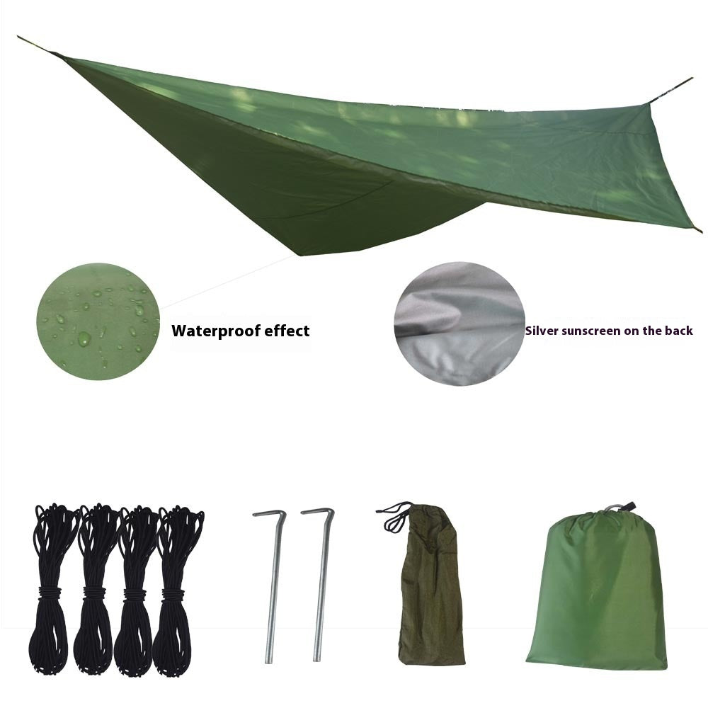 Hängematte mit Moskitonetz und Sonnenschirm 270x270 cm – Bild 3 | LuxeStyle