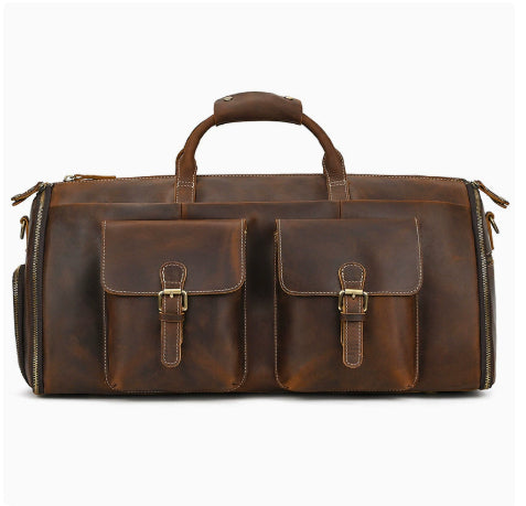 Vintage Reise-Sporttasche Leder faltbar – Bild 10 | LuxeStyle