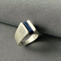 Stapelbarer Fingerring mit Edelstein-Inlay – Bild 6 | LuxeStyle