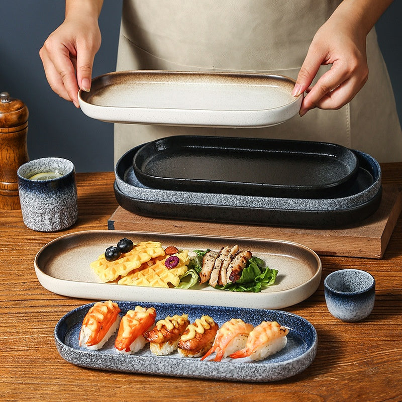 Japanische Keramikplatte rechteckig – Bild 12 | LuxeStyle
