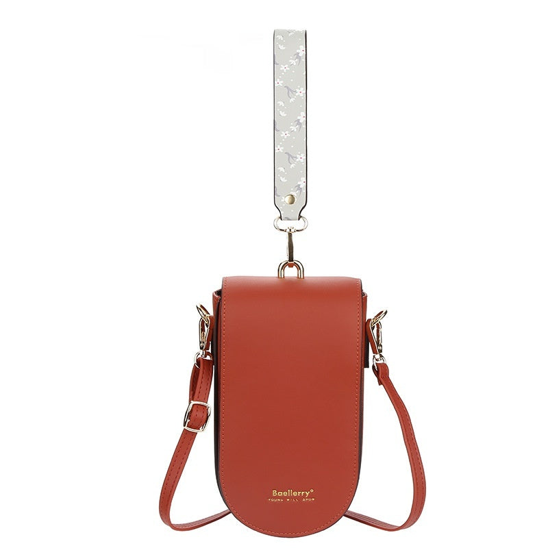 Handtasche für Handy – Einfarbig, PU-Leder | LuxeStyle