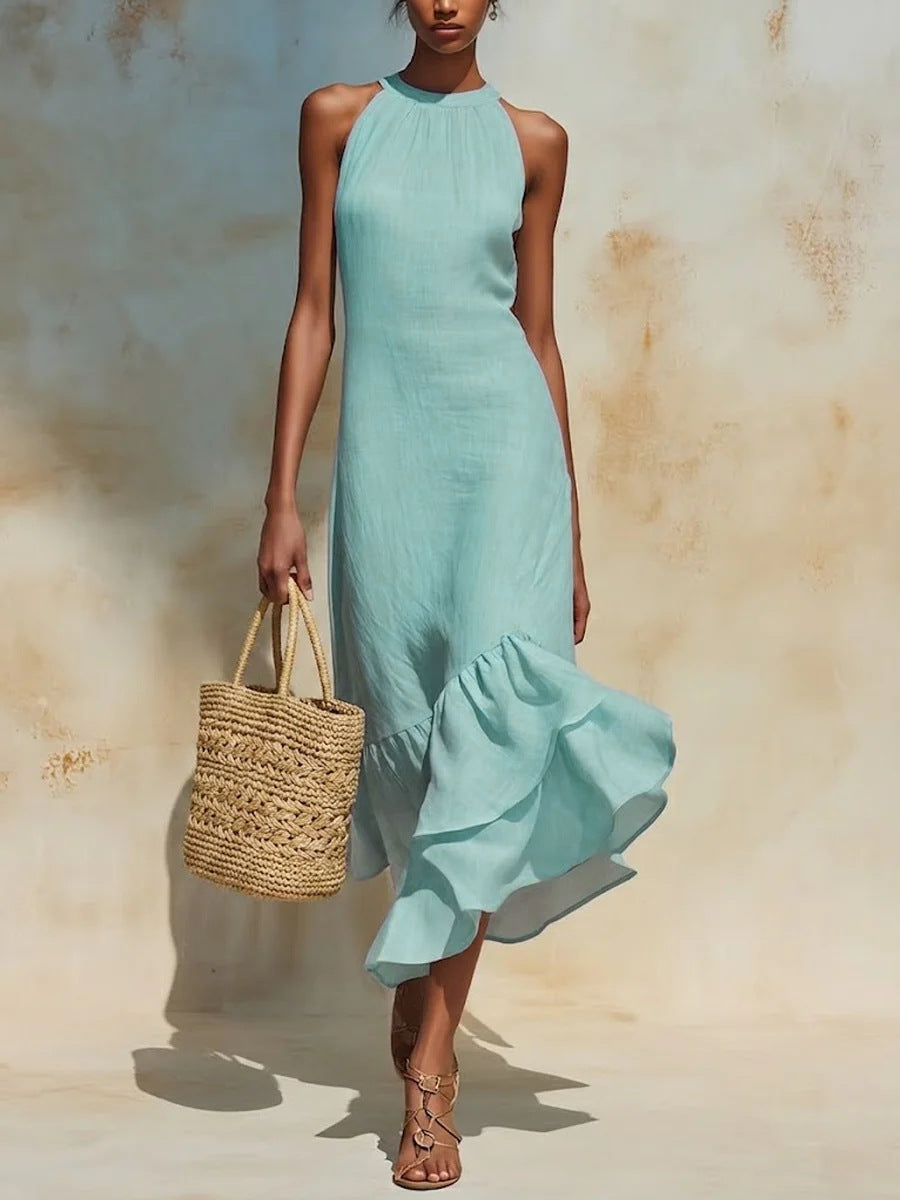 Ruffles Fishtail-Kleid