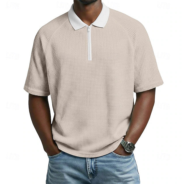 Herren Polo-Shirt mit Kragen kurzärmlig casual