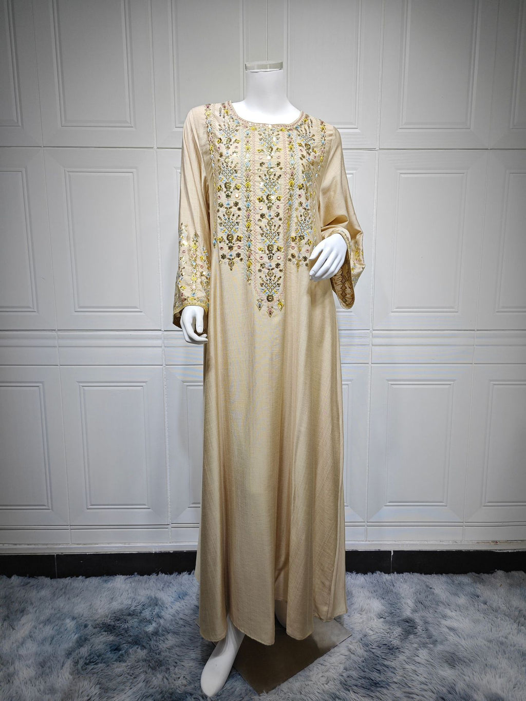 Besticktes Maxikleid für Damen