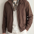 Old-Money-Stil Vintage Standkragen Utility-Jacke