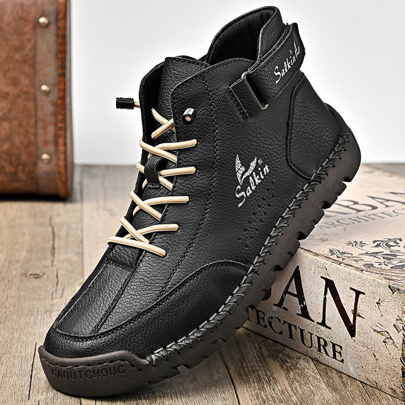 Herren Leder-Sneaker mit Handnaht | LuxeStyle