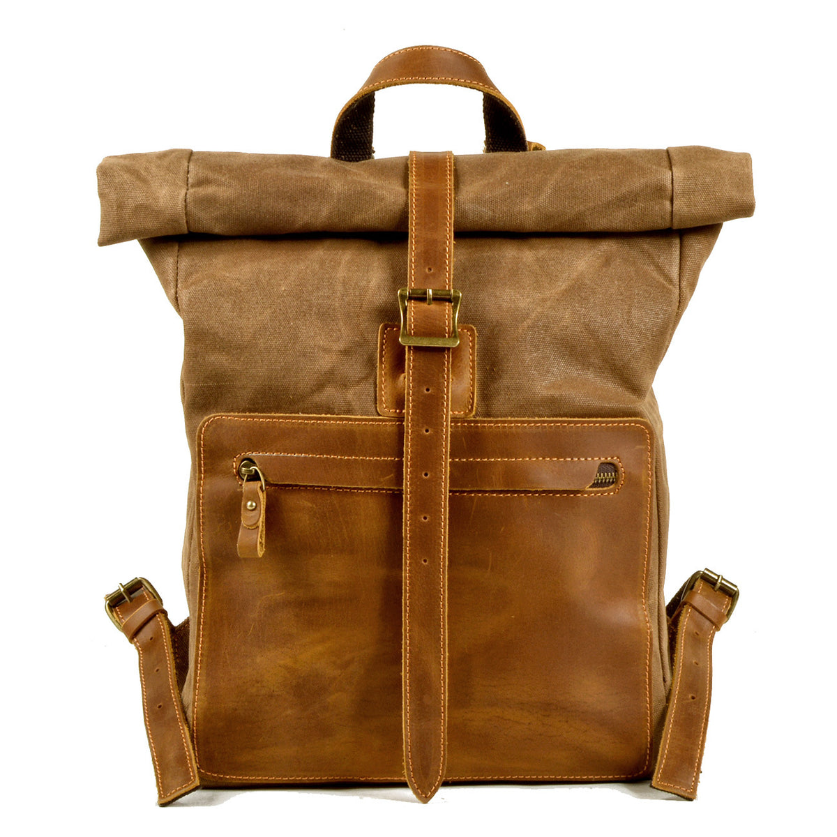 Retro-Canvas-Rucksack für Männer – schwarz – Bild 15 | LuxeStyle