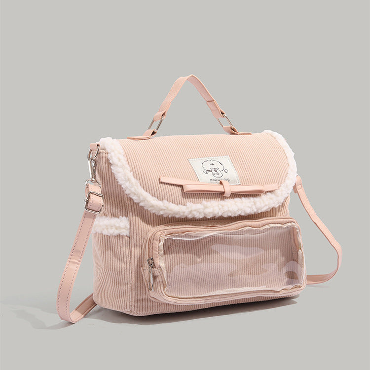 Corduroy-Rucksack für Frauen – Bild 4 | LuxeStyle