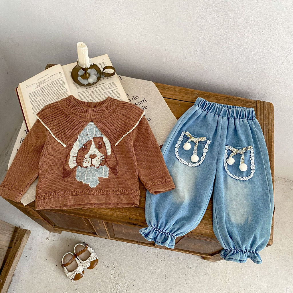 Jacquard Strickoberteil für Babys – Bild 2 | LuxeStyle