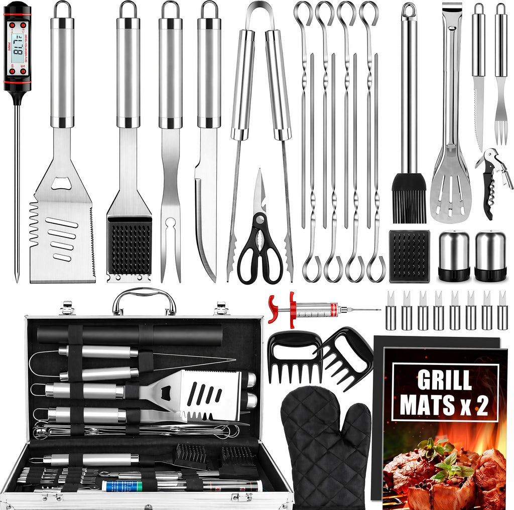 38‑Stück BBQ‑Werkzeug‑Set mit Holzgriff | LuxeStyle