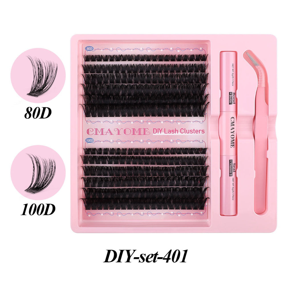 DIY Einzelne Cluster-Individuelle Falsche Wimpern Natürliche Dicke Gem