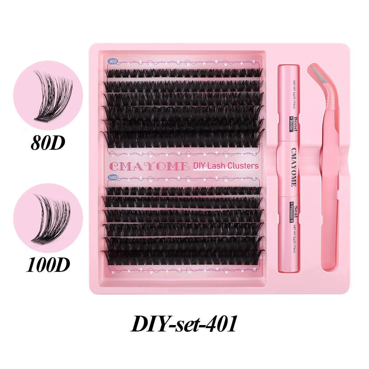 DIY Einzelne Cluster-Individuelle Falsche Wimpern Natürliche Dicke Gem