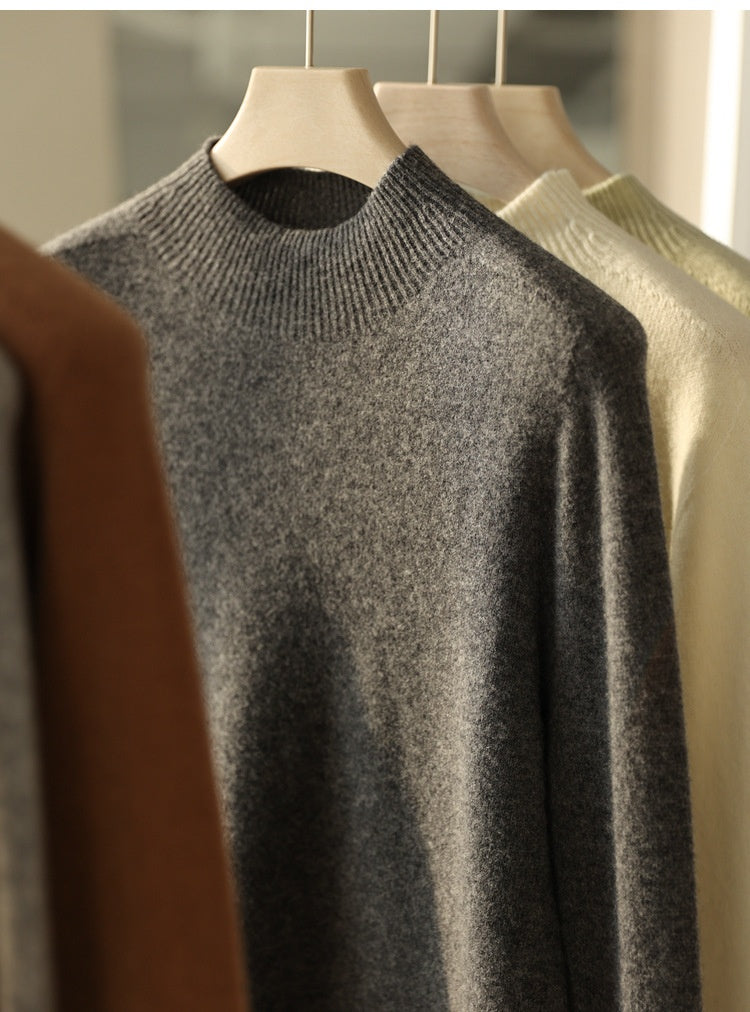 Vielseitiger Seamless Wollpullover aus Merinowolle