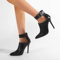Stilvolle schwarze Stilettosandalen mit Zehenschlitz – Bild 7 | LuxeStyle
