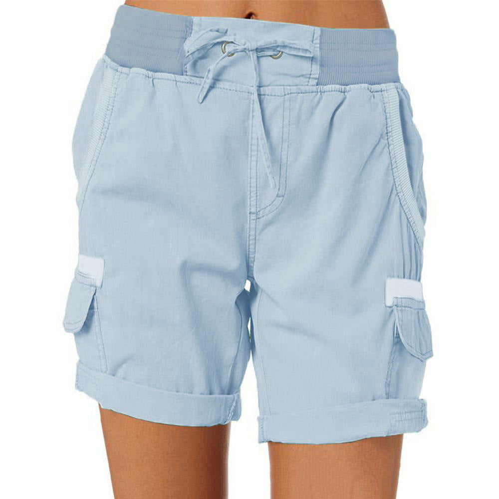 High-Waisted Cargo Shorts für Damen