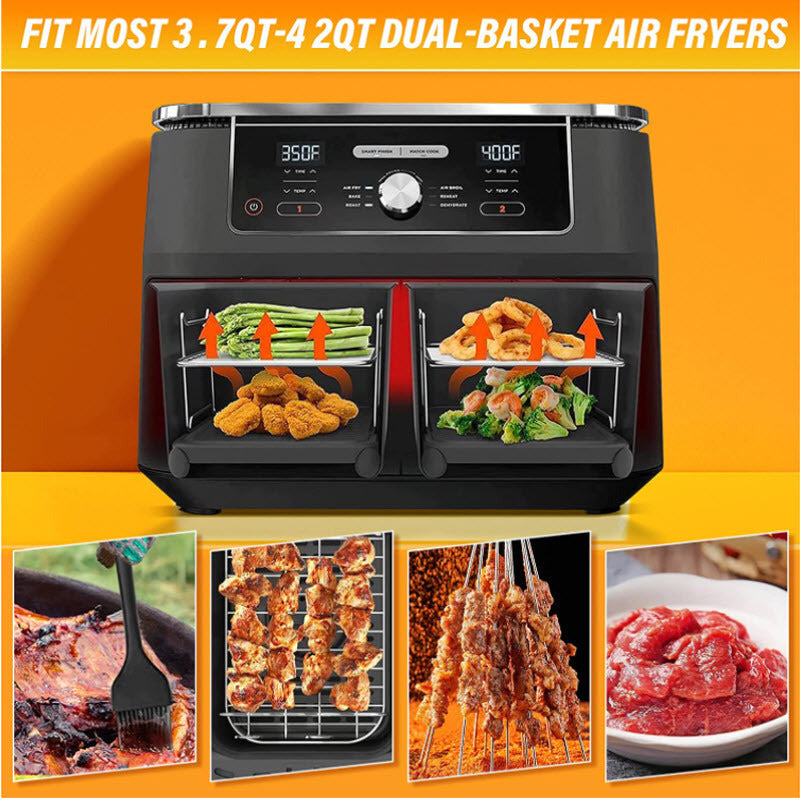 Grillrost für Air Fryer, rechteckig, 8 Quarts – Bild 2 | LuxeStyle