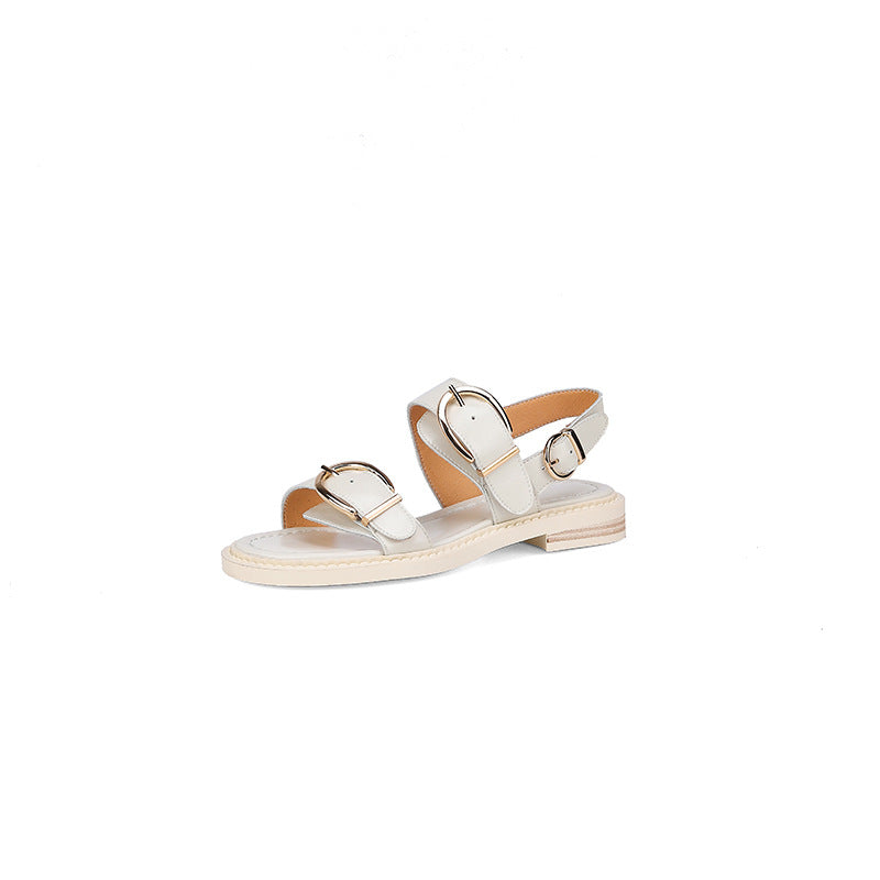 Sandalen mit Knöchelriemen und Schnalle – Bild 20 | LuxeStyle