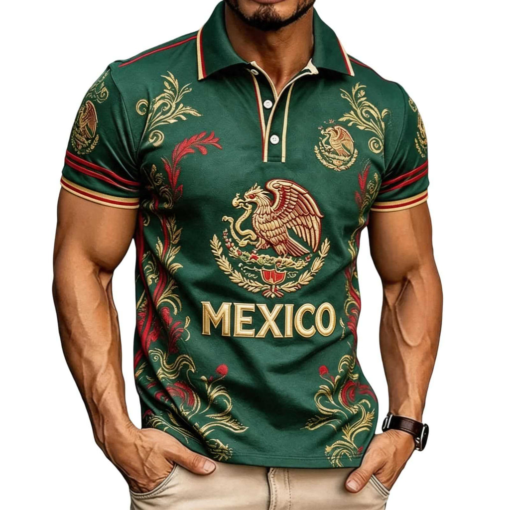 Gestreiftes Kurzarm-Polohemd für Herren