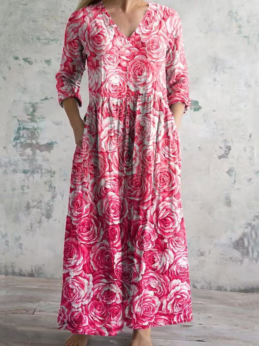 Sommerkleid mit langen Ärmeln