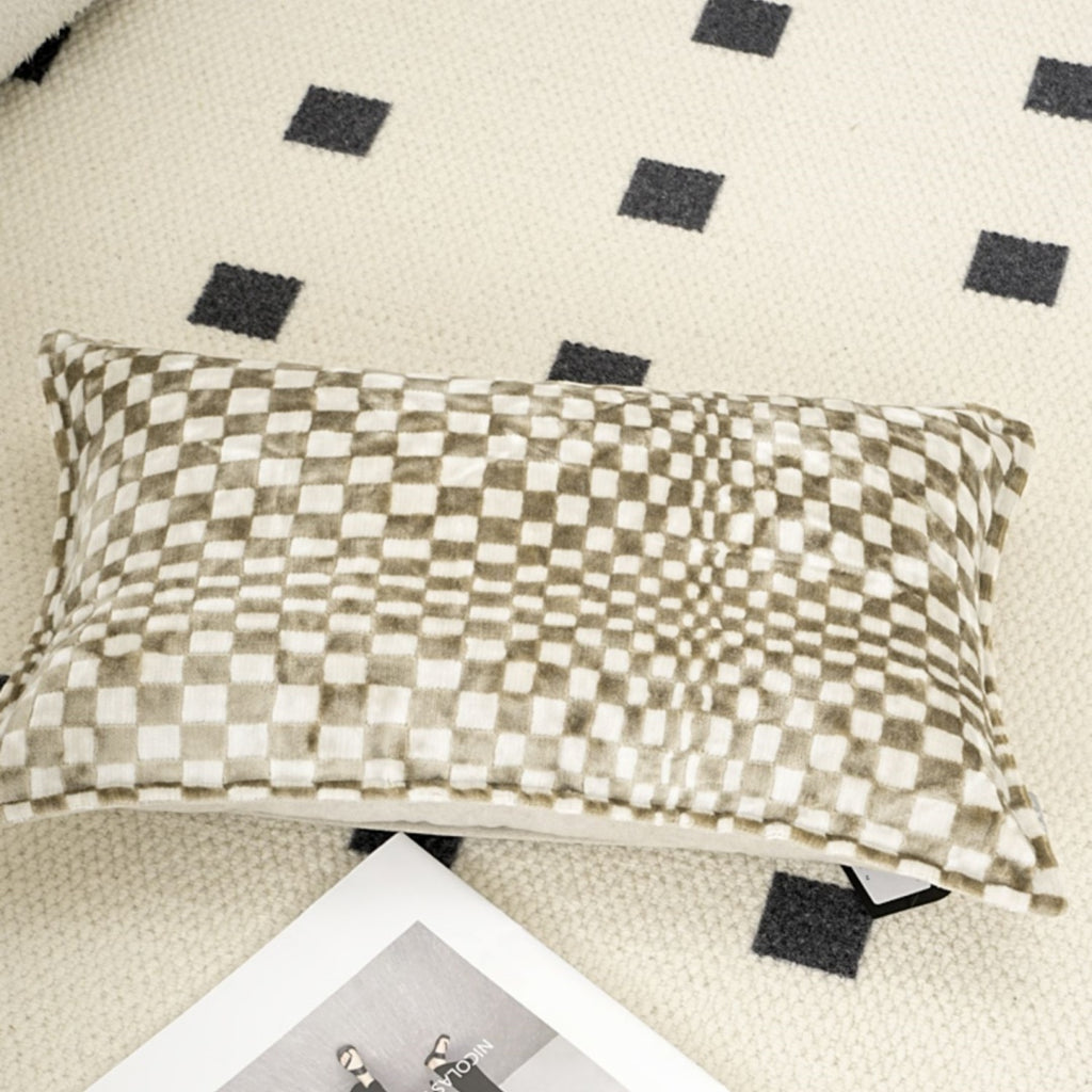 Nordisches Checkerboard-Kissen 30×50 cm | LuxeStyle