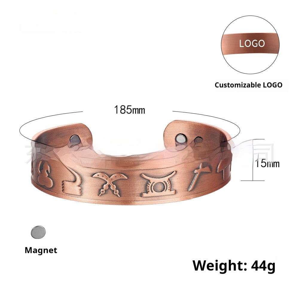 Kupferarmband Magnetisch Retro – Bild 2 | LuxeStyle