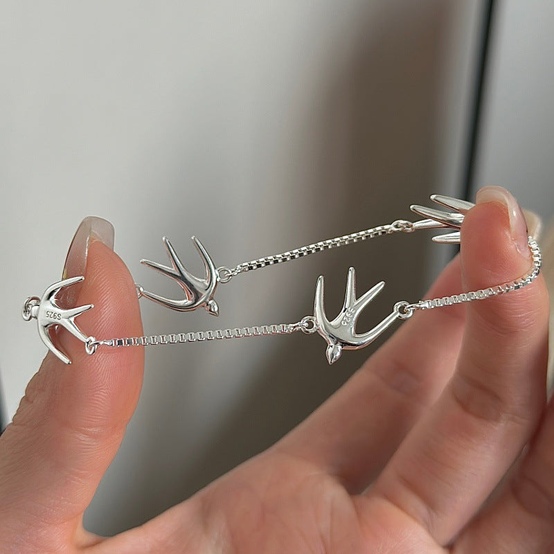 Schwalben Armband aus 925 Sterling Silber | LuxeStyle