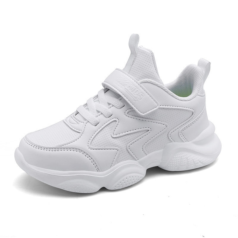 Weisse Velcro-Sneaker für Kinder