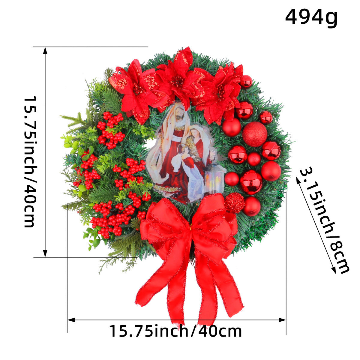 Weihnachtslichtkranz für Tür und Fenster – Bild 5 | LuxeStyle