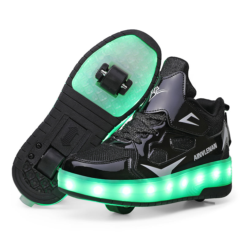 Kinder-Rollschuhschuhe mit Leuchträdern – Bild 2 | LuxeStyle