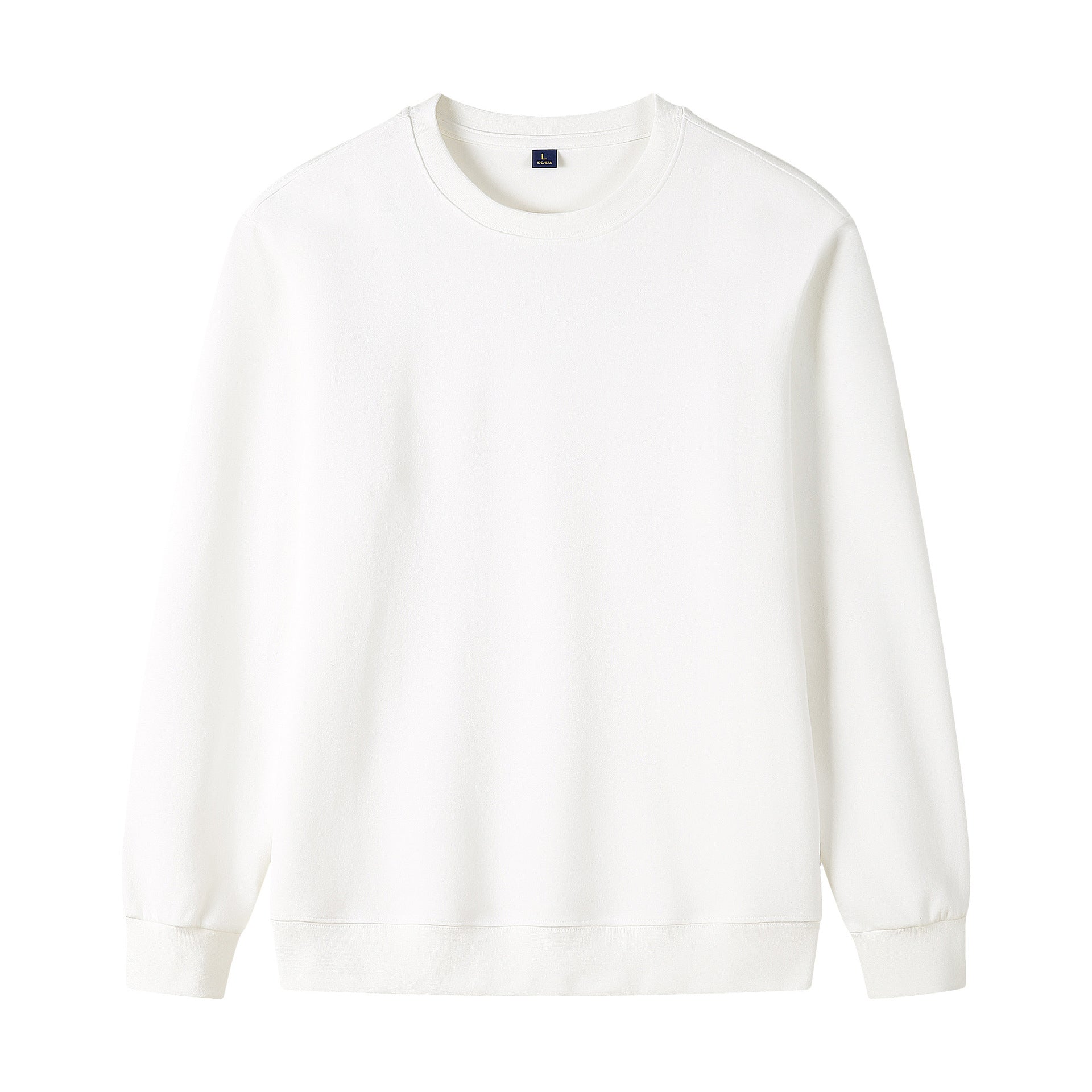Baumwoll-Sweatshirt mit Rundhals und langen Ärmeln