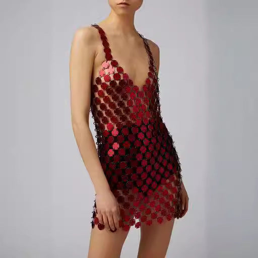 Sequined Minikleid