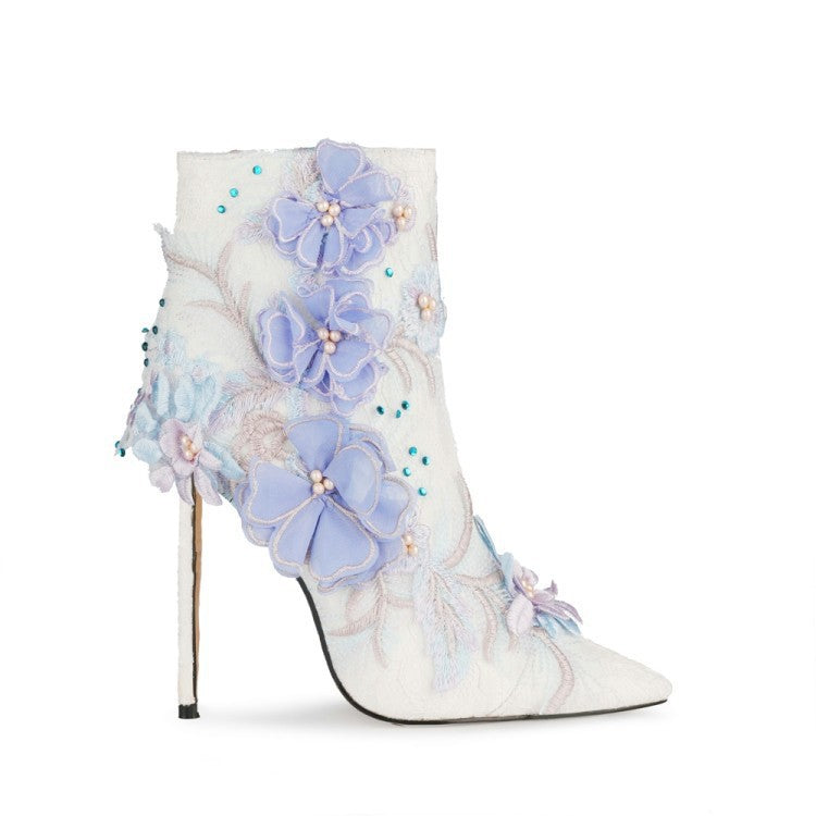 Spitze Blumen Brautschuhe – Bild 6 | LuxeStyle
