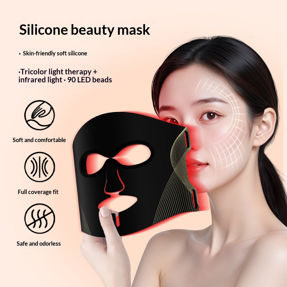 Silikon-Gesichtsmaske mit LED-Licht | LuxeStyle