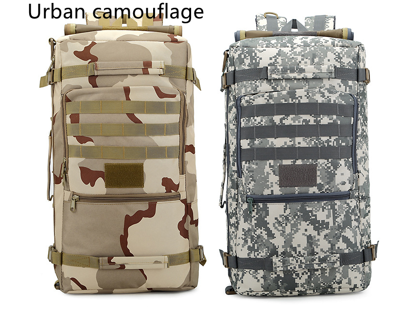 Tarnfarbener Outdoor-Rucksack (36-55L) – Bild 8 | LuxeStyle