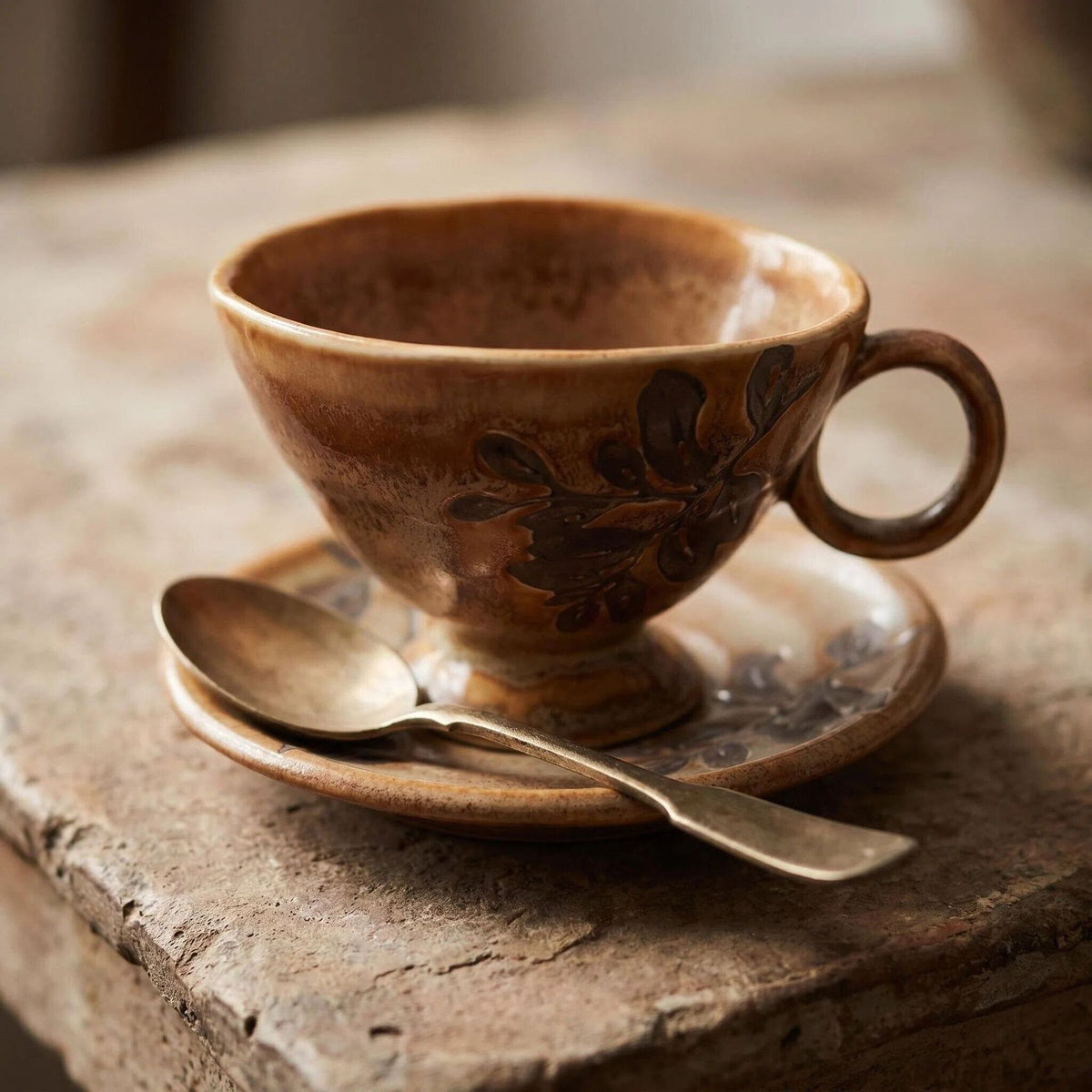 Keramiktasse Retro mit Blumenmuster, 250 ml – Bild 7 | LuxeStyle
