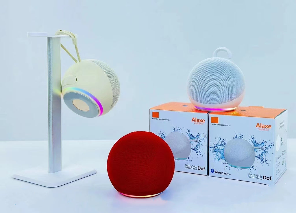 Kompakter Stoff-Mini-Lautsprecher mit Subwoofer