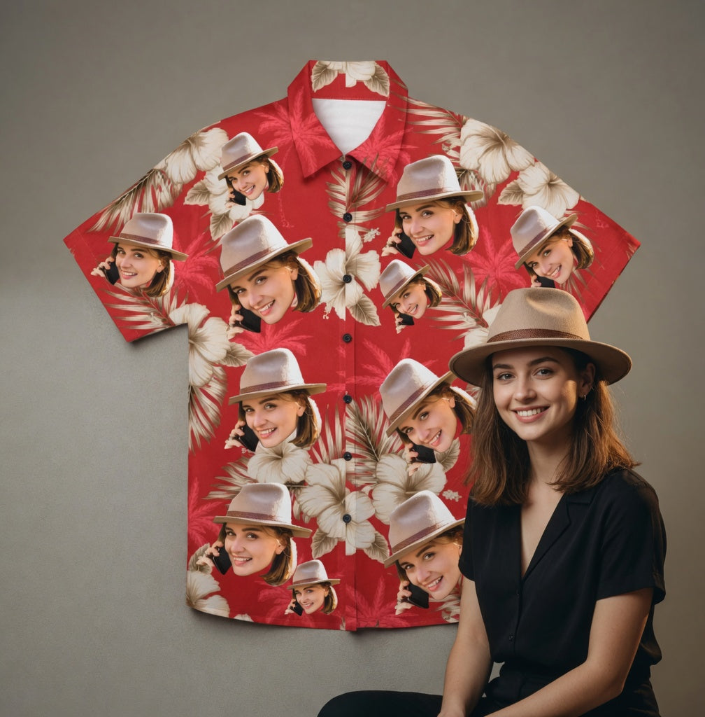 Hawaiihemd mit Hibiskus- und Palmenprint – Bild 6 | LuxeStyle